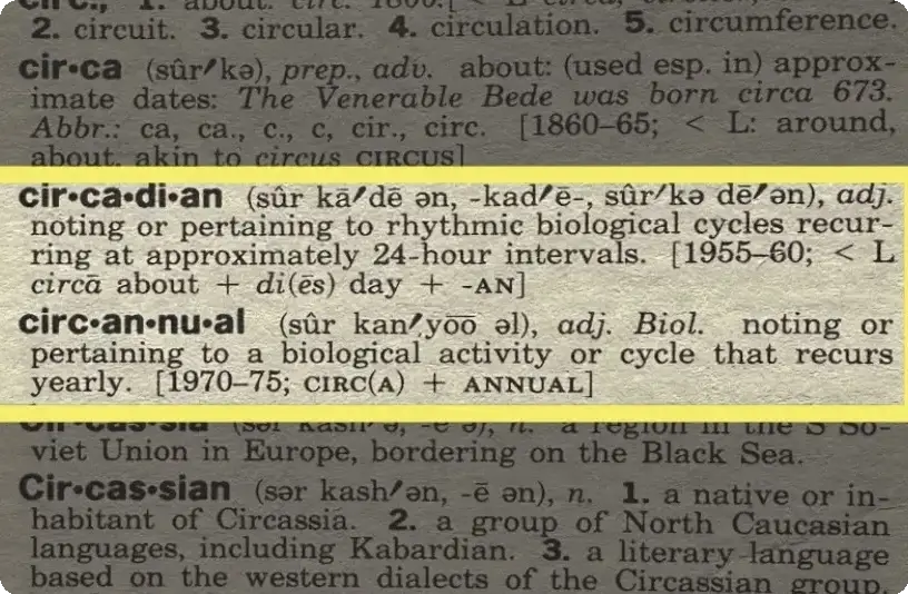 Circadian and Circannual Time