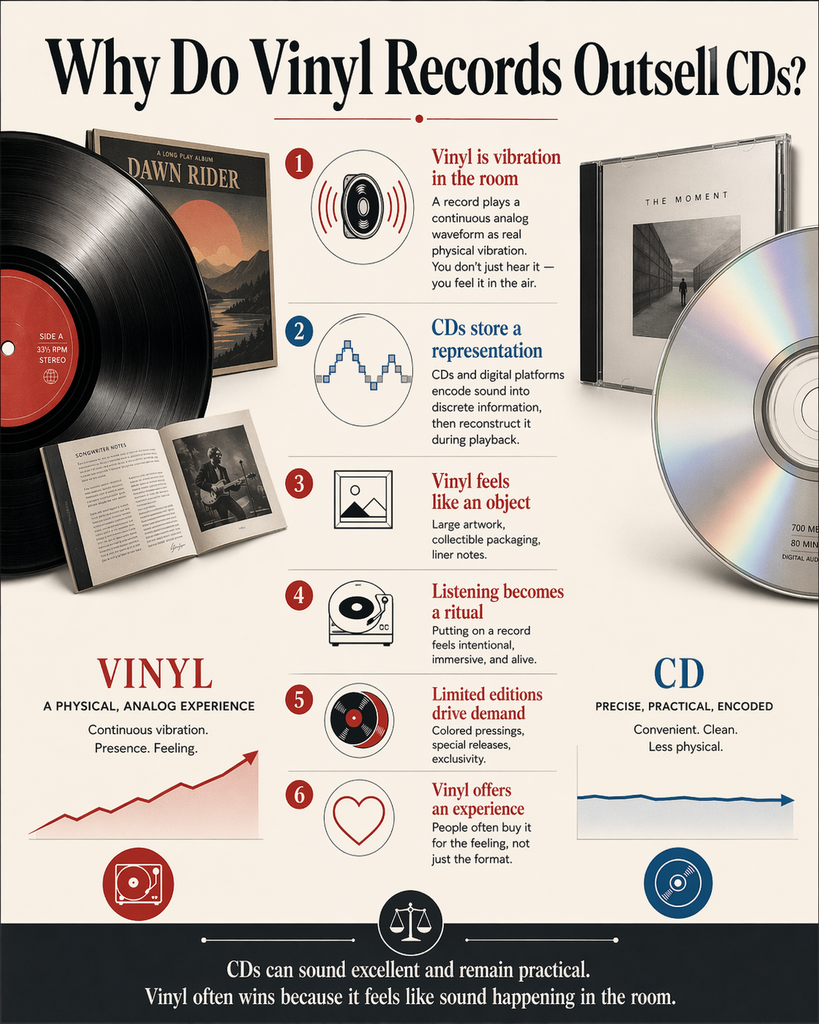 Why Do Vinyl Records Outsell CDs?